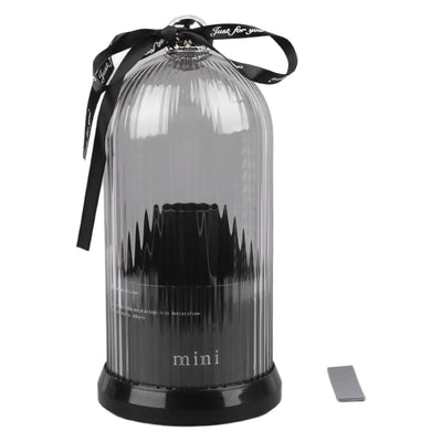 Makeup Brush Storage Holder 360 Degree Rotatable Makeup Organizer Dustproof Waterproof Holder for Lipstick Cosmetic Black