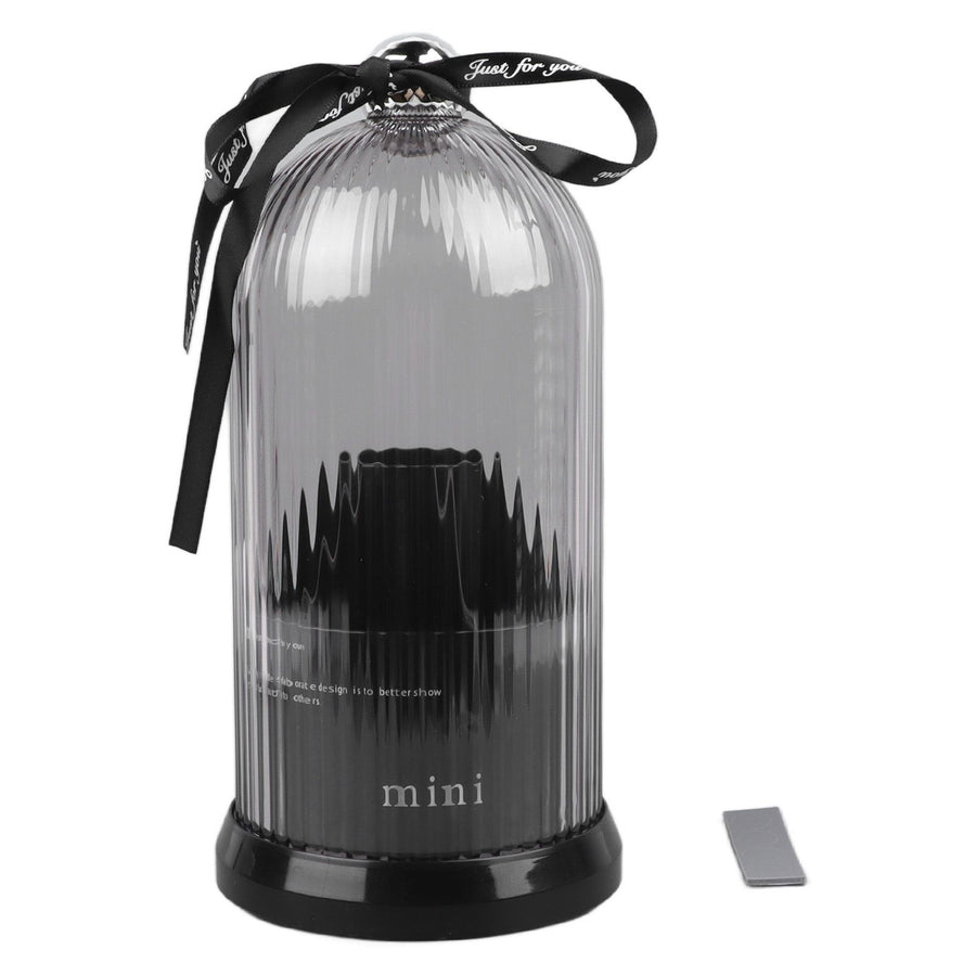 Makeup Brush Storage Holder 360 Degree Rotatable Makeup Organizer Dustproof Waterproof Holder for Lipstick Cosmetic Black