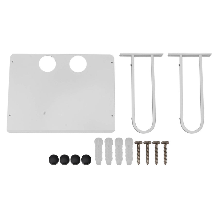 Wall Mounted Projector Shelf Aluminum Floating Projector Shelves for Router TV Box DVD Player Cable Box White