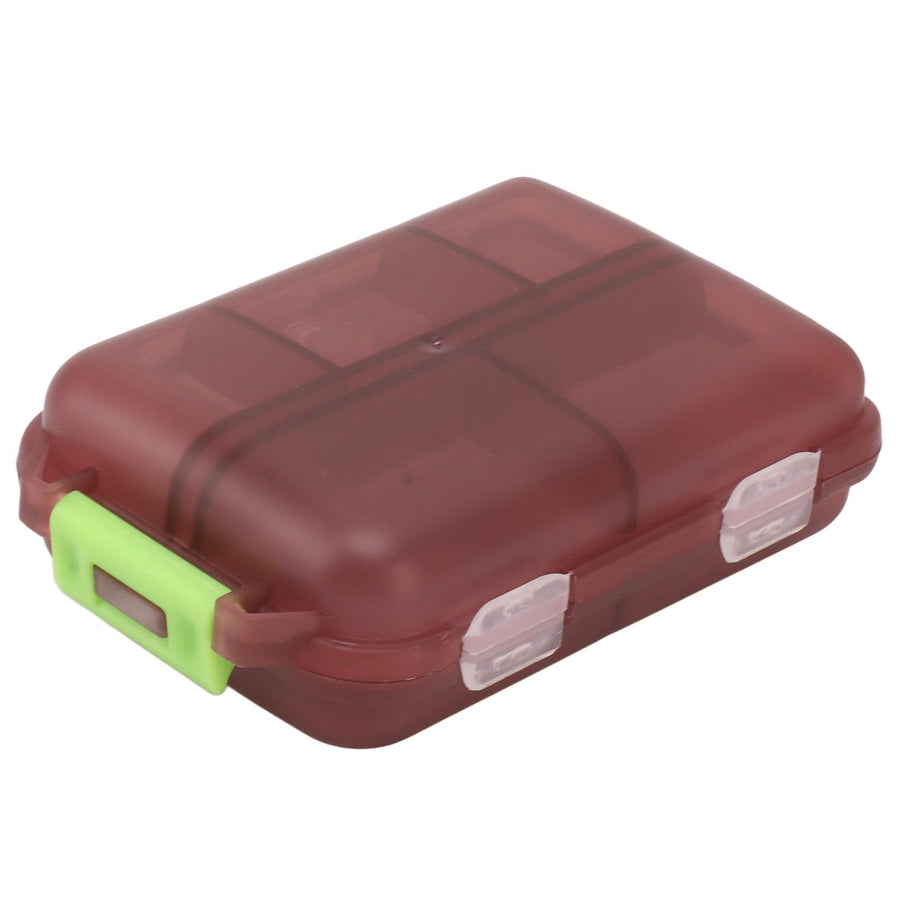 Medicine Box Medicine Case Plastic Waterproof 10 Compartments Buckle Lock Weekly Portable Medicine Container Purple