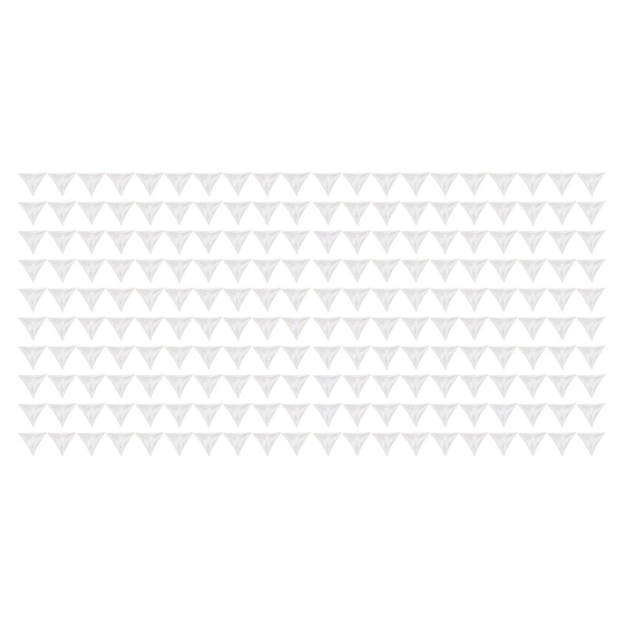 200pcs Inside Corner Dust Guards Clear Triangular Anti Collision Dust Proof Table Corner Guards for Stairs Closets Cabinets Drawers