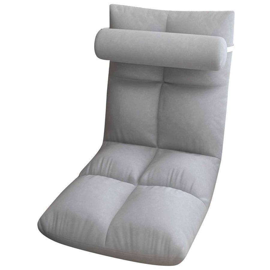 Floor Chair with Back Support Folding Sofa Chair Sleeper Bed Couch Recliner Floor Gaming Chair Meditation Chair for Adults Grey
