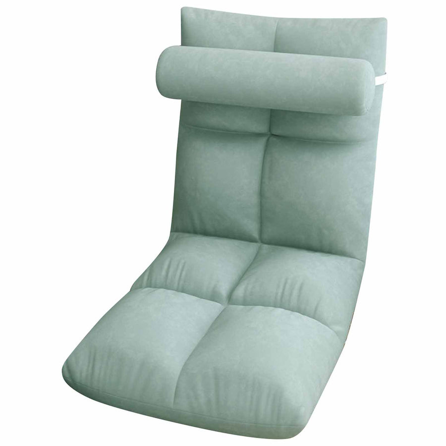 Floor Chair with Back Support Folding Sofa Chair Sleeper Bed Couch Recliner Floor Gaming Chair Meditation Chair for Adults Peacock Blue