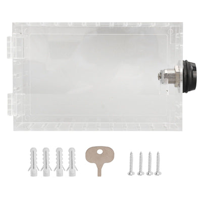 Thermostat Lock Box Universal Large Transparent Thermostat Protective Guard for Thermostat On Wall Coded Lock