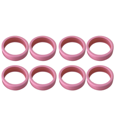 8PCS Luggage Suitcase Wheels Covers Noise Canceling Shock Absorbing Trolley Case Silicone Caster Protection Cover Pink