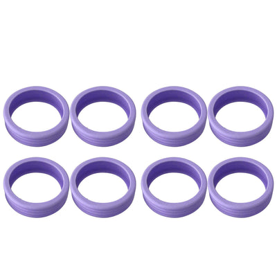 8PCS Luggage Suitcase Wheels Covers Noise Canceling Shock Absorbing Trolley Case Silicone Caster Protection Cover Purple
