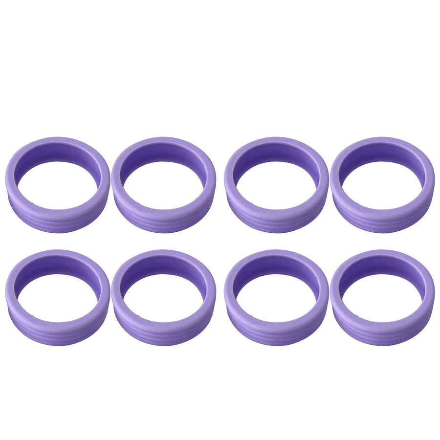 8PCS Luggage Suitcase Wheels Covers Noise Canceling Shock Absorbing Trolley Case Silicone Caster Protection Cover Purple