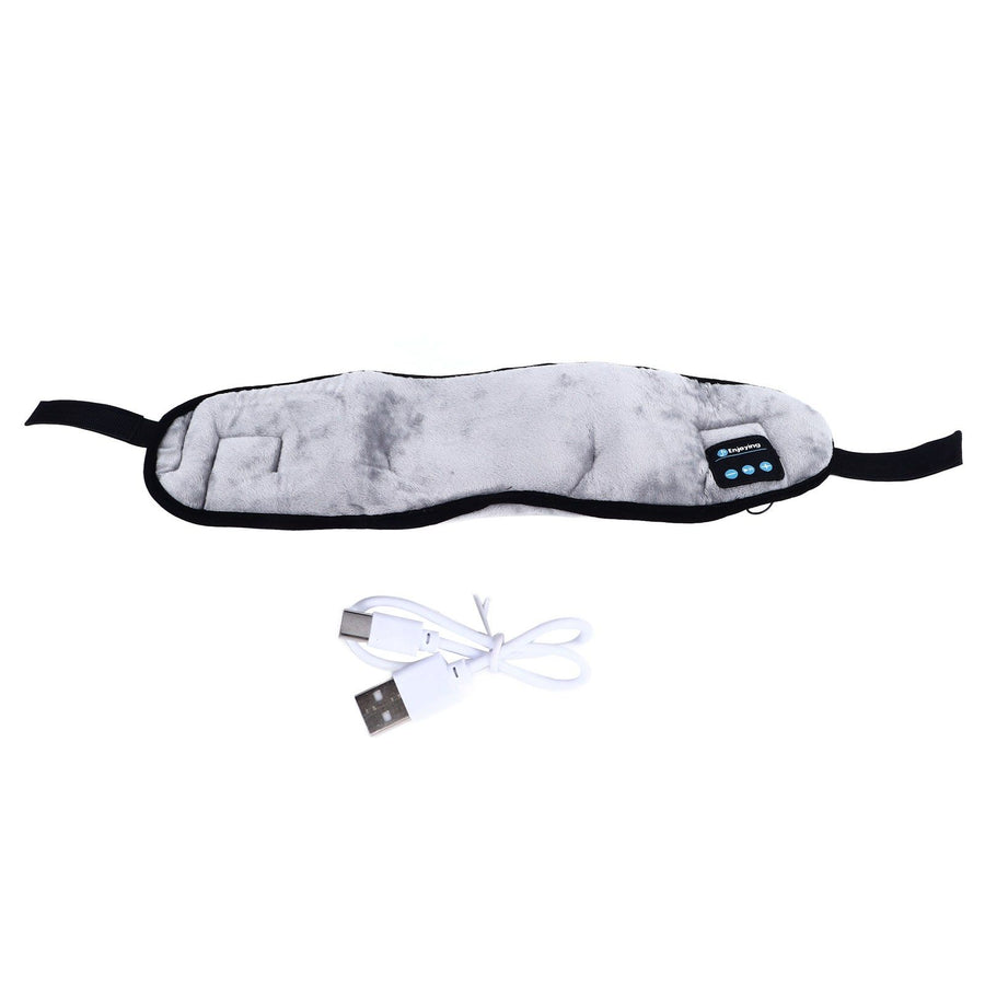 Bluetooth Sleep Eye Patch for Men Women Soft Wireless Sleeping Headphone Eye Cover for Airplane Travel Meditation Grey