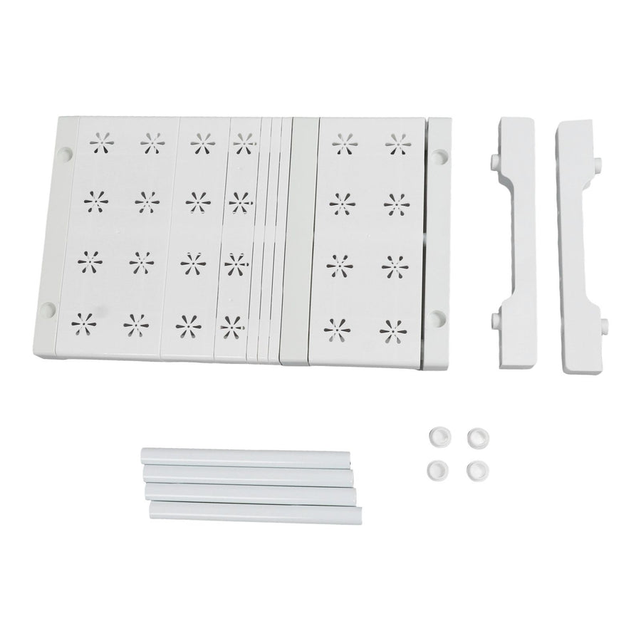 Expandable Closet Shelf Organizer Adjustable Space Saving Wardrobe Sink Tension Shelf 24cm Width 22cm Height Length 27 to 38cm/10.6 to 15.0in