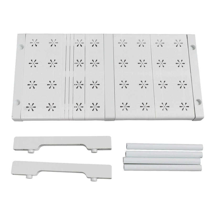 Expandable Closet Shelf Organizer Adjustable Space Saving Wardrobe Sink Tension Shelf 24cm Width 22cm Height Length 37 to 48cm/14.6 to 18.9in