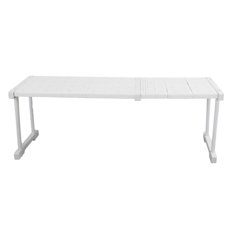 Expandable Shelf Stackable 121lb Load Bearing Divider Storage Rack for Closet Cabinet Cupboard Length 67‑88cm / 26.4‑34.6in