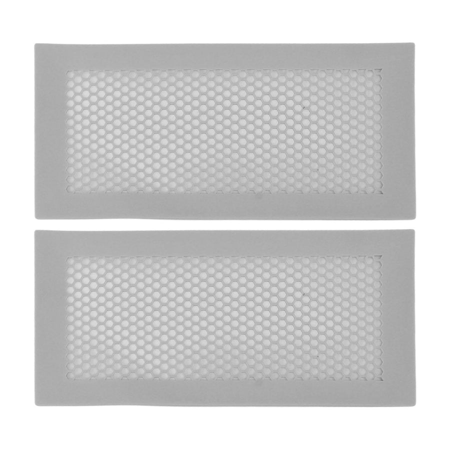 2Pcs Baby Proof Vent Cover Child Proof Safe Soft Silicone for Home Floor Catch Debris Hair Insect Gray