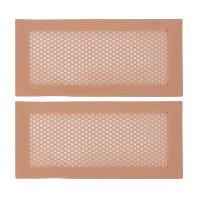 2Pcs Baby Proof Vent Cover Child Proof Safe Soft Silicone for Home Floor Catch Debris Hair Insect Pink