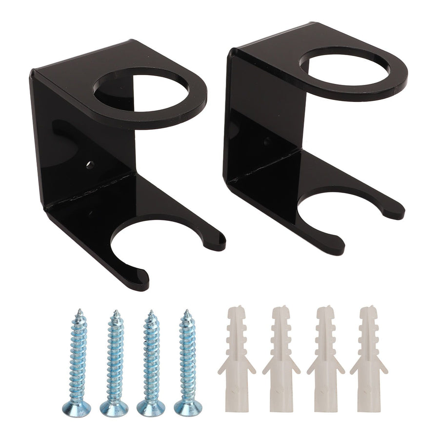 2PCS Baseball Bat Wall Stand Acrylic Wall Mounted Ball Holder Rack Baseball Bat Display Shelf for Home Stadium Office Collection Black