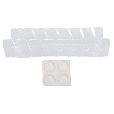 Hat Display Racks Hold 7 Baseball Caps Vertical Display Acrylic Baseball Cap Organizer for Closet Bedroom Transparent