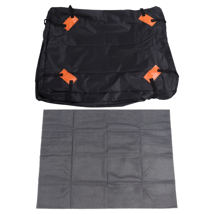 425L Waterproof Car Roof Bag Oxford Cloth Car Rooftop Cargo Carrier Roof Bag with Anti Slip Mat 420D