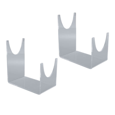 2pcs Acrylic Shofar Stand Clear Transparent Shofar Stand Sturdy Shofar Holder for Home Office Decor