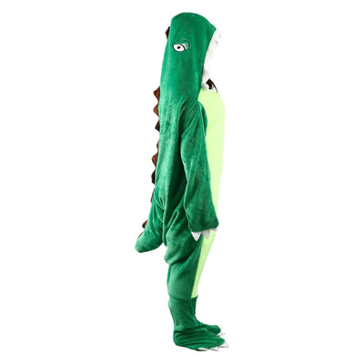 Dinosaur Robe Pajama Wearable Dinosaur Blanket Super Soft Dinosaur Blanket Hoodie for Kids Adults XL 190cm