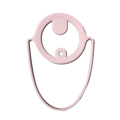 Silicone Coffee Carrier Reusable Portable Beverage Drink Cup Carrier Holder for Outdoor Travel Pink