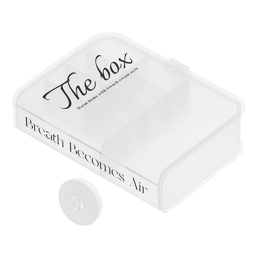 Desktop Organizer Box Data Cable Storage Case Plastic Book Design Home Decoration for Line Earbud Transparent