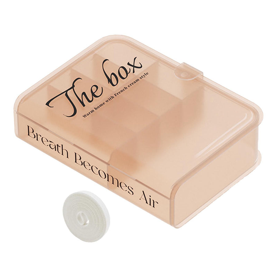 Desktop Organizer Box Data Cable Storage Case Plastic Book Design Home Decoration for Line Earbud Translucent Pink