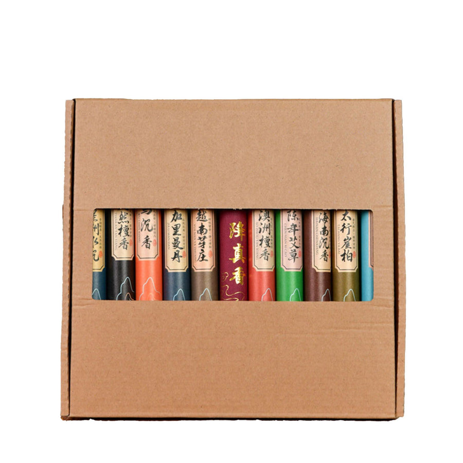 11 Sets Incense Sticks Natural Herbs Wormwood Incense Repellent Sticks for Night Sleeping Meditation