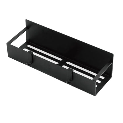 Fridge Spice Rack Magnetic with Hook Hanging Seasoning Holder Rack for Kitchen Storage Black 27x8.5x5cm / 10.6x3.3x2.0in