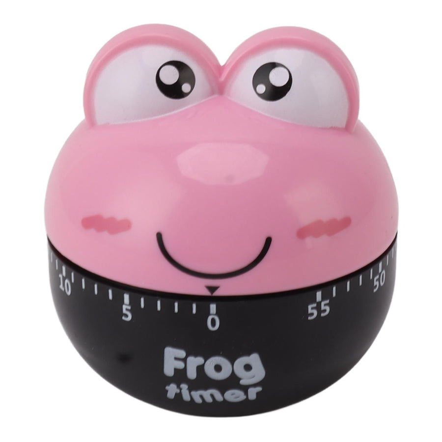 Cartoon Machinery Timer High Accuracy Adjustable 60 Minutes Mechanical Kitchen Cooking Timer for Kitchen Study Pink