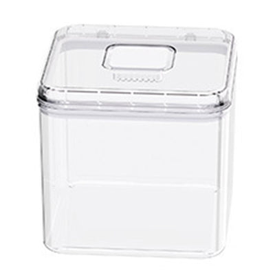 Rice Container Airtight Anti Bugs Moistureproof Hinged Lid Strong Plastic Rice Storage Bin for Family Kitchen White(16.5lb Capacity)