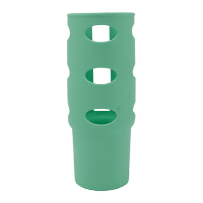 Cup Protector Sleeve Slip Resistant All Wrapped Detachable Silicone Water Cup Boot for 30oz Cups Green