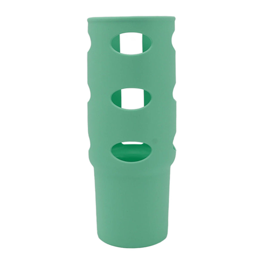 Cup Protector Sleeve Slip Resistant All Wrapped Detachable Silicone Water Cup Boot for 30oz Cups Green