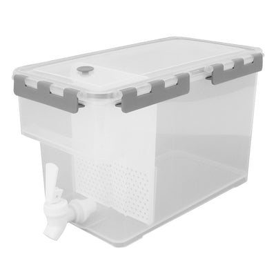 Refrigerator Drink Cold Kettle Large Capacity Multi Function Beverage Storage Kettle With Filter 3.5L Grey