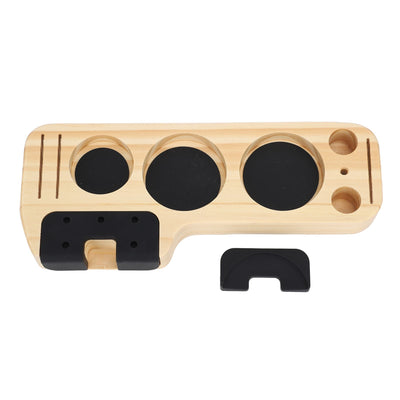 Coffee Tamper Holder Station Wood Coffee Filter Distributor Tamper Holder for Home Cafe Restaurant Hotel Office