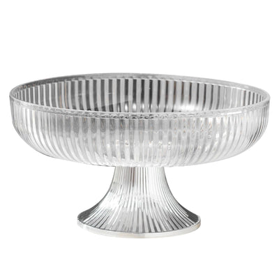 Fruit Plate Multifunctional Plastic Stylish Space Saving Decorative Snack Bowl for Candy Nuts Transparent
