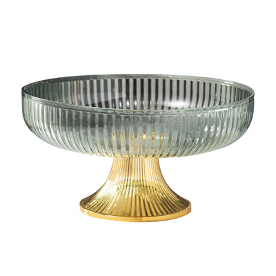 Fruit Plate Multifunctional Plastic Stylish Space Saving Decorative Snack Bowl for Candy Nuts Fruit Green
