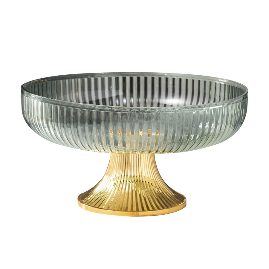 Fruit Plate Multifunctional Plastic Stylish Space Saving Decorative Snack Bowl for Candy Nuts Fruit Green