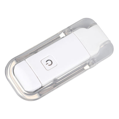 Clip On Book Light Foldable 3 Light Colors Eye Protection Portable USB Rechargeable Book Reading Light