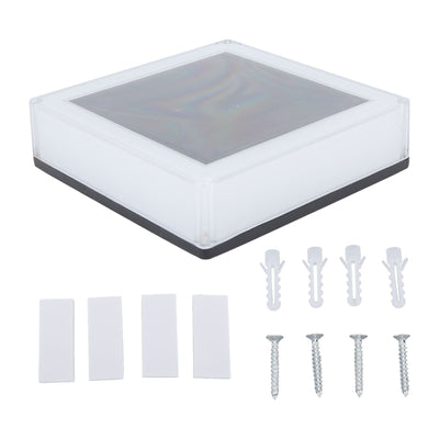 Outdoor Solar Post Light IP67 Waterproof Solar Powered Post Light for Courtyards Railings Column Fences