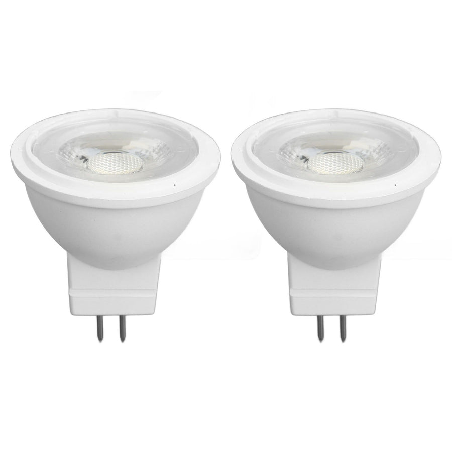 2Pcs MR11 Light Bulb High Brightness 3W 110V Faster Heat Dissipation GU4 Spotlight Bulbs for Landscape Lighting Bedroom Kitchen White Light