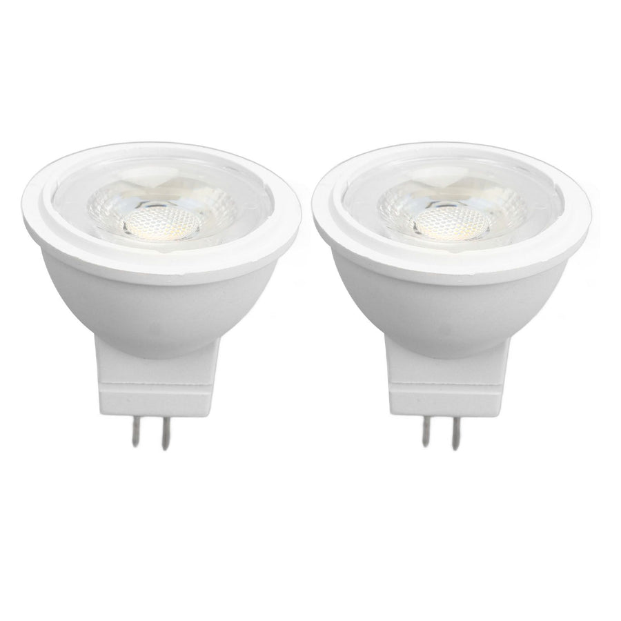 2Pcs MR11 Light Bulb High Brightness 3W 110V Faster Heat Dissipation GU4 Spotlight Bulbs for Landscape Lighting Bedroom Kitchen Warm Light