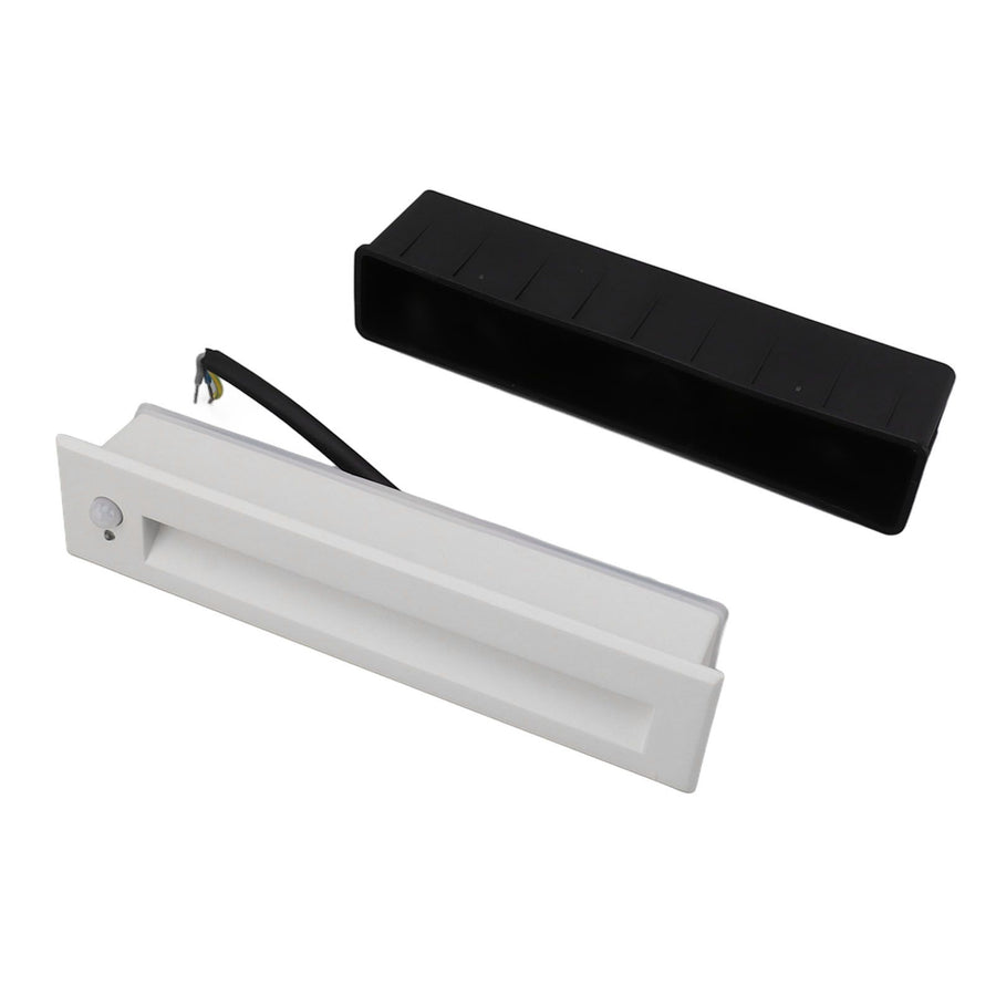 Recessed Sensing Step Light Frosted White LED Stair Light for Hallway Closet Bedroom 110‑240V