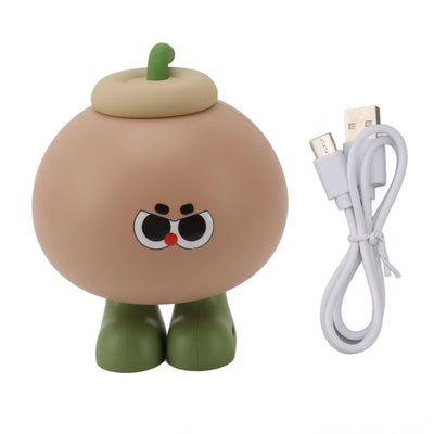 Fruit Silicone Nightlight USB Type C 500mAh 3 Level Brightness Tap Button Switch Cute Silicone Nightlight for Bedroom Coconut