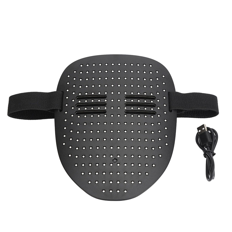 LED Party Face Cover Gesture Sensing Adjustable Light Up Transforming Face Cover for Cosplay Carnival Festival