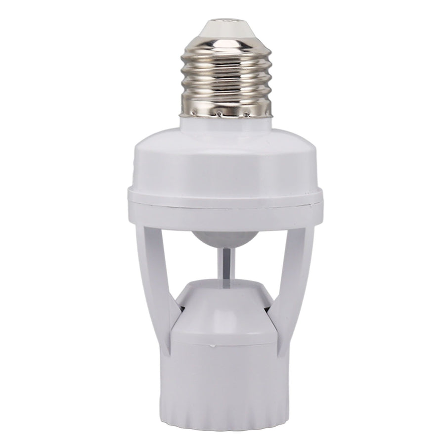 Motion Sensor Light Socket PIR Motion E27 Screw Bulb Adapter Adjustable Auto On Off Night Light Control Garage Light for Basement