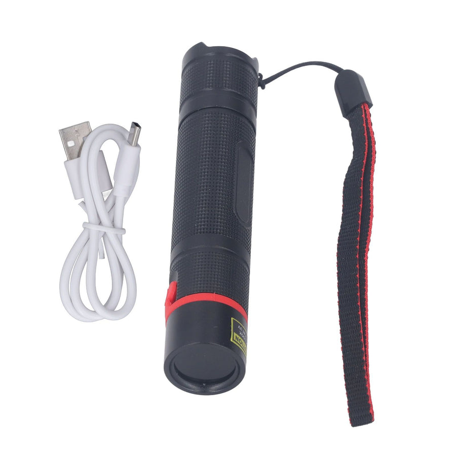 365nm Mini UV Flashlight Black Light USB Rechargeable LED Blacklight Pet Urine Detector for Dog Cat Urine Dry Stains