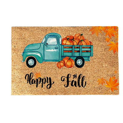 Funny Thanksgiving Doormat Anti Slip Door Mat Autumn Entryway Rug for Front Door Kitchen Bathroom Decor