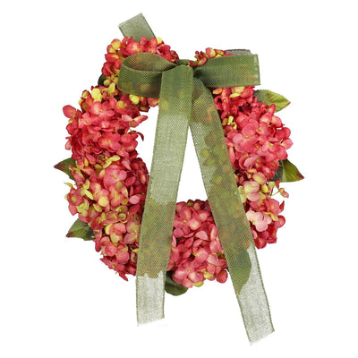 Thanksgiving Wreath Fall Hydrangea Bowknot Decoration Flower Garland Wreath Thanksgiving Front Door Home Decor