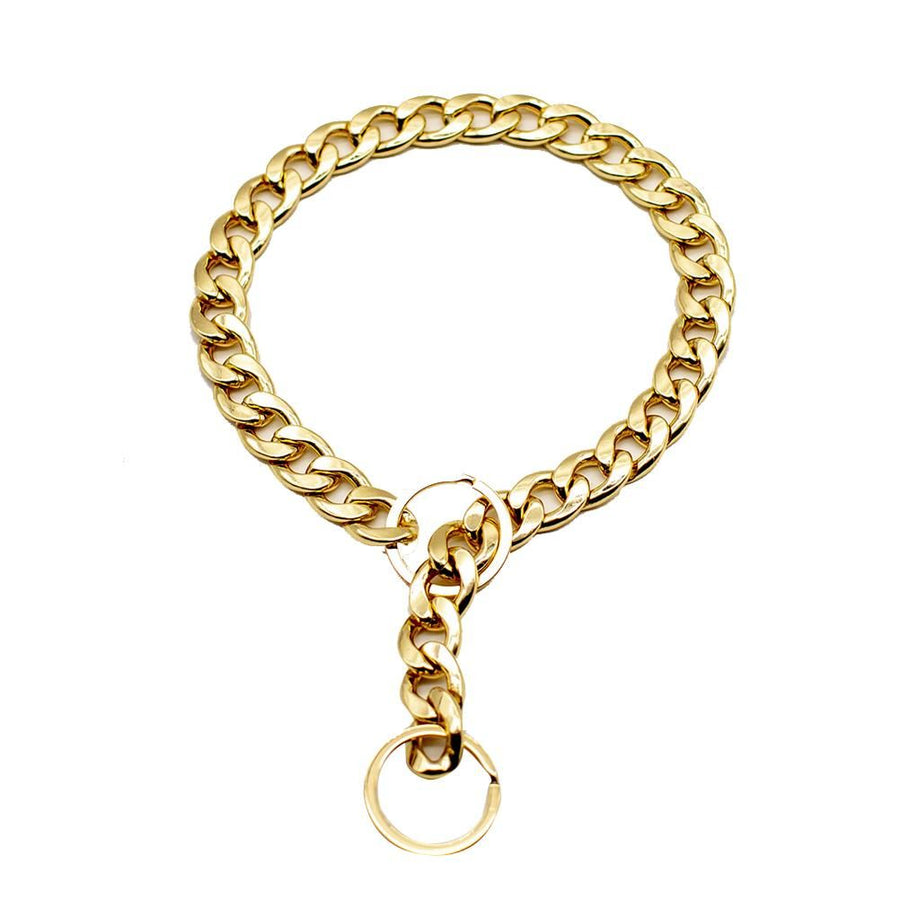 Dog Chain Pet Dog Metal Gold Collar Necklace Pet Jewelry Accessories for Four Seasons
