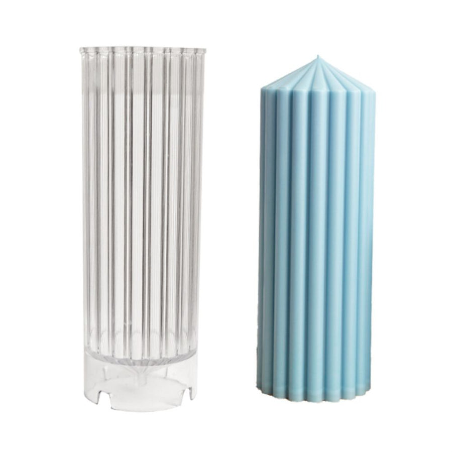 Coarse Rack Tip Scented Candle Mold Geometric Shape Plastic Candle Making Molds for Making Paraffin Wax and Carnauba Wax