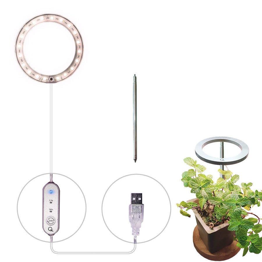 LED Grow Light ABS 5V 53.55lm/w Single Head Yellow Full Spectrum Plant Grow Light